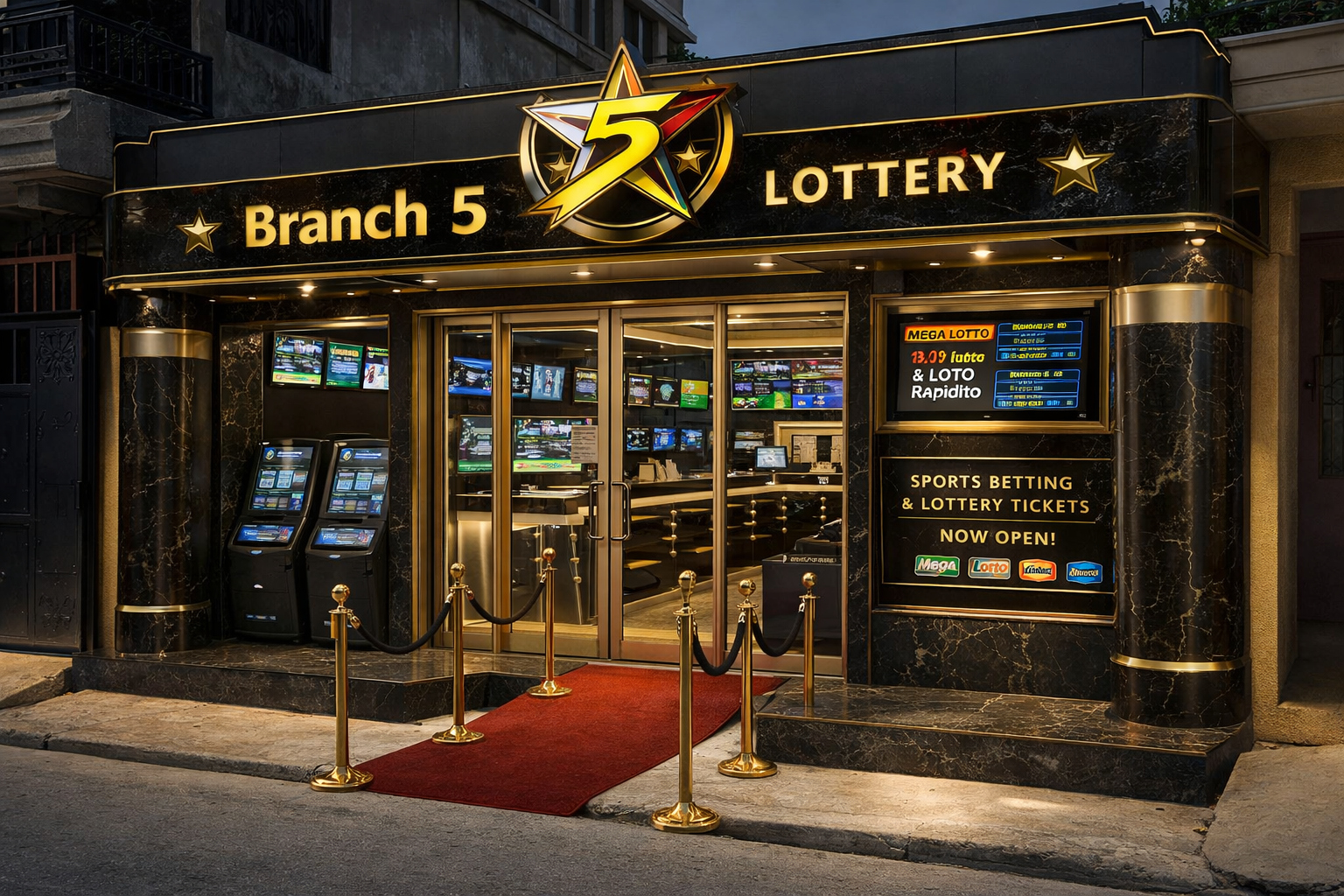 Devanture luxueuse de Branch 5